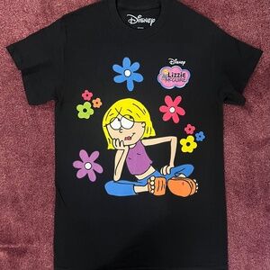 Disney Black Tee with Colorful Lizzie McGuire Design